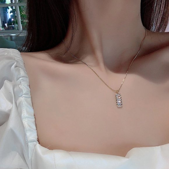 Baguette Necklace - Picture 2 of 2